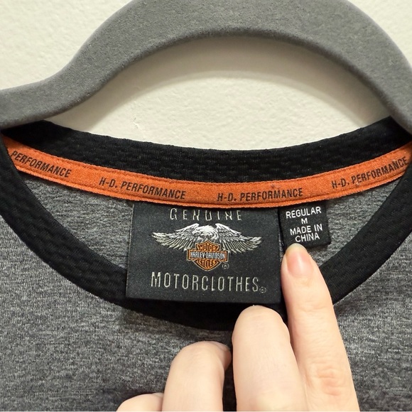 Harley-Davidson® Men's Performance Wicking Short Sleeve T-Shirt, Gray 96224-20VM - Picture 4 of 4